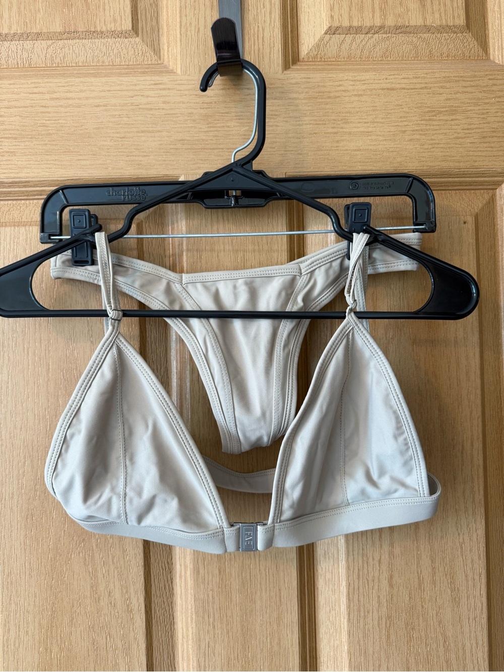 Minimal Triangle Bikini Set - Cream